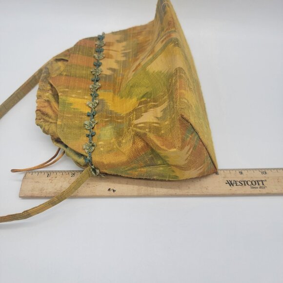 Christine Henson Now and Zen Hippie Boho Colorful Fabric Handbag Cinch Purse - Picture 8 of 10